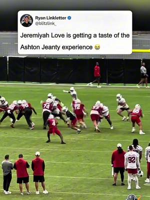 Jeremiyah Love can’t show off his talent if he’s getting hit the second he touches the football. Watching this training camp clip, it feels like déjà vu from Ashton Jeanty’s rookie season in Las Vegas. Arizona invested a first-round pick in one of the most explosive running backs in football, but if the offensive line can’t create running lanes, it won’t matter how talented he is. Even elite backs need somewhere to go. It’s still early in camp, but this is exactly the type of thing fantasy managers should be monitoring before draft season. Situation matters just as much as talent at running back. Is it time to worry about Jeremiyah Love’s fantasy upside in Arizona? Video credit via @DLoya_NFL on X #fantasyfootball #NFL #ArizonaCardinals #JeremiyahLove #nflfantasy