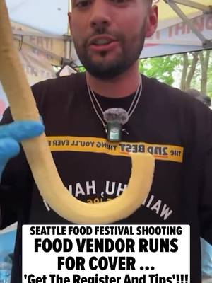 A food vendor was captured on video running to safety after shots rang out at a Seattle food festival, claiming the lives of three people and leaving four others injured 💔🙏 🎥: Hawaiian Honey Cones