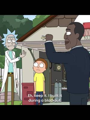 They spin off so fast. #PresidentCurtis is now streaming on HBO Max. #KeithDavid #RickAndMorty