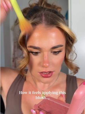 How it feels applying the @nyxcosmetics_uk blushes 🤭 #makeuptrends #makeuphacks #pigmentation #nyxbuttermelt 