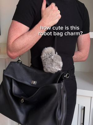 i can’t get over him 😭🩶💖 mirumi robot bag charm @mirumiuk 