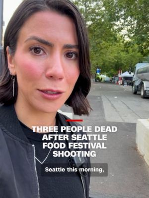 People are returning to the scene of a deadly shooting at a Seattle food festival to grab their belongings after shots rang out Sunday evening. Three people were killed and several others wounded after two people apparently started shooting at each other, according to authorities. Law enforcement says there is no risk to the community at this time. CNN's Julia Vargas Jones reports. #seattle #shooting #news