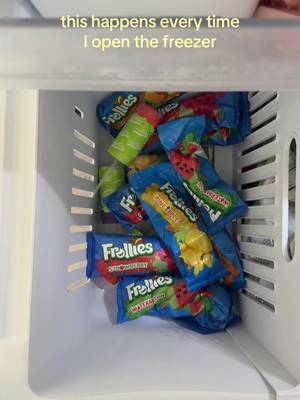 me: “just grabbing ice” my frollies: “😀👋” #thishappenseverytime #dessert #icepops #frollies #freezer 