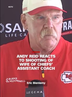 Andy Reid spoke to reporters regarding the shooting of Kansas City Chiefs assistant coach Eric Bieniemy’s wife Mia. Bieniemy’s son Eric has been arrested and charged with the shooting of his mother, authorities in Virginia said Monday.