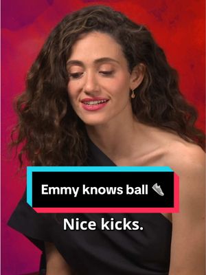 Emmy Rossum knows ball 😮‍💨 She brought up Celine’s pre-dirtied canvas shoes which somehow led to a nod to Derek Zoolander’s iconic “Derelicte” campaign.  Gurveer Brah 🎤 #EmmyRossum #FuriousonHulu #Celine #Sneakers #Zoolander