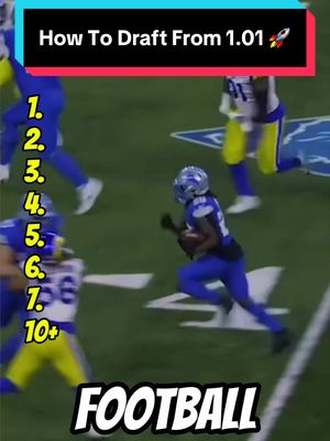 How To Draft From The 1.01 in Fantasy Football 2026 🚀 #fantasyfootball #nfl #jahmyrgibbs #fantasyfootballadvice  How To Draft The 1st Pick in Fantasy Football