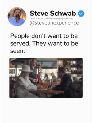 People don't want to be served. They want to be seen.  Standard transactional service gets the job done, but true hospitality goes a step further. It’s about recognizing the human being in front of you, listening, and acknowledging their presence. When you make people feel genuinely seen and valued, you build an emotional connection that no automated checklist can replicate. Bigger isn't the win. Better is. #propertymanagement #customerexperience #customerloyalty #hospitalitymindset