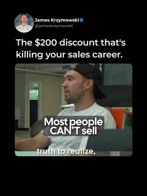 That $200 discount feels like a win in the moment. It's quietly destroying your sales career. Every time you drop the price to earn a yes, you're reinforcing the bad habit. You're teaching yourself that value can't hold up under pressure and teaching the customer that your initial price was a negotiating position, not a real number. Both of those things follow you to every door after this one. The reps who build real careers in door-to-door learn early that the price objection is a value problem, not a number problem. The fix is never less money. It's more reason to say yes at the price you already gave them. Hold the number. Build the case. Close on value. That's the skill that actually transfers. Are you closing deals or just buying them?