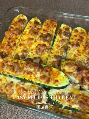 Ground Beef Stuffed Zucchini Boats 😮‍💨🔥 We love these and have them on  constant rotation! You can make them so many different ways but this is one of my faves 🤌🏻🙌🏼  . @Chosen Foods @Nespresso @Nespresso USA @Whole Foods Market @mycitymarket @Kroger @Simply Organic Foods @Ninja Kitchen @Rao’s Homemade @Waterloo Sparkling Water @Spice Islands @DoorDash @Walmart @Amazon  #EasyRecipe #DinnerIdeas #Foodie #cookwithme #recipesoftiktok Zucchini Boats, Ground Beef Recipes, Delicious Recipes, Easy Dinner Ideas, What to Cook for Dinner, What to Cook