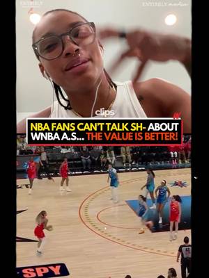 WNBA is winning fan experience right now. NBA fans can’t say s-  #WNBA #wnbaallstar #womensbasketball #nbaallstar #basketball @Entirely WNBA 
