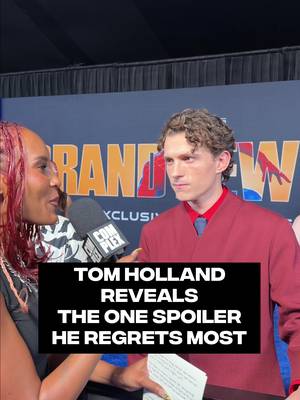 We forgive you, Tom. 😭  Tom Holland shares the one spoiler moment he wishes he could erase.