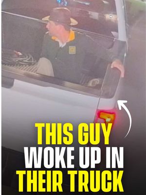 Two brothers in Oklahoma found a total stranger asleep in the back of their pickup truck after driving home from UFC Fight Night in Oklahoma City. The man had been lying flat the entire ride, and they didn't notice him until they pulled into their driveway in Edmond. Their home security camera caught the moment, with one brother calling out "Hey Andrew, you got a stray!" The Dixons gave him water and helped him call a friend for a ride. (via: Jaden Huck via ViralHog) #reelheadline #pubity #viral