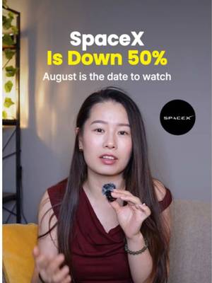 SpaceX is down 50%. Here’s what to watch out for in August. 📉 Not financial advice. Educational purposes only. #spacex #investing #stocks #ipo 