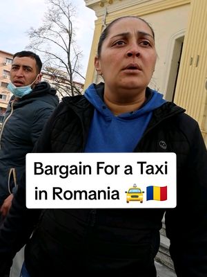Bargaining For a Taxi in Romania 🚖🇷🇴 #taxi #bargain #expensive #romanian #travel 