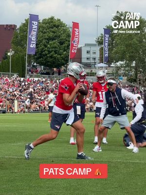 july campin’ ⛺️ #nfl #patriots #drakemaye #trainingcamp 