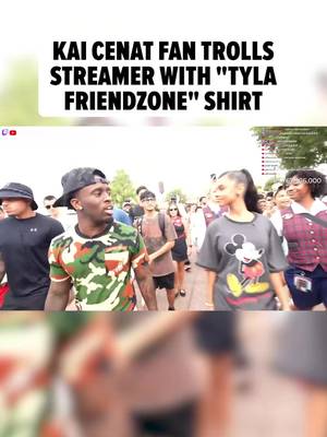 🤣‼️ A Kai Cenat fan trolled the streamer during his livestream with singer Tyla by wearing a shirt that referenced the South African pop star friend-zoning him.