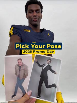 These might be the best pics from promo day 📸🤷‍♂️   #mediaday #CollegeFootball #goblue 