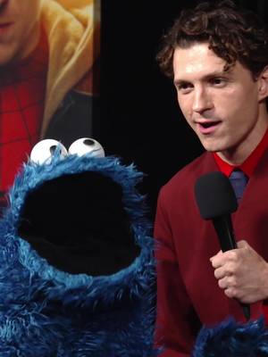 Tom Holland may have Spider-Sense, but Cookie Monster has Cookie-Sense! 🍪🍪🍪🍪