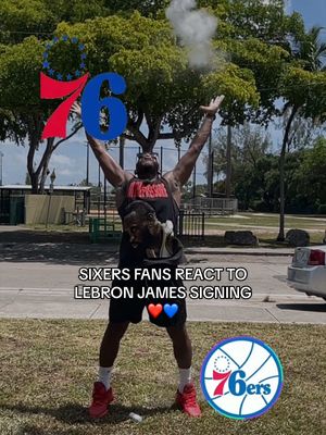 the best fans in the world. ❤️💙 #lebronjames #sixers #NBA #philly #lebron 