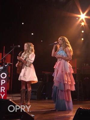 What better way to bring the special song about the depths of motherhood than in the circle? Lovely moment between @hannahharperofficial during her Opry debut joined by Opry star and @americanidol Judge, @carrieunderwood! Tune in this Saturday night at 9/8c for Opry Live on YouTube and Facebook for more great performances from Carrie Underwood and Hannah Harper on the Opry stage.
