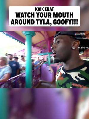 👏❤️‍🩹 Kai Cenat is being praised for a chivalrous moment ... when he told a loudmouth at Disney World to STFU after the man was acting like an a-hole to Tyla.