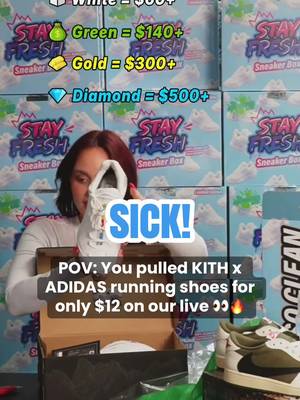 For $12 ⁉️😳 | These are some 🔥 running kicks! #livehighlights #tiktoklive #sneakers #sneakerhead #livebreaks 