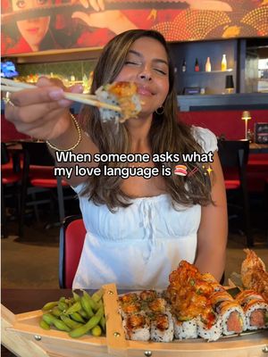 some people want flowers. some people want sushi boats 🍣🛥️ #pfchangs #sushiboat #sushi #lovelanguage 