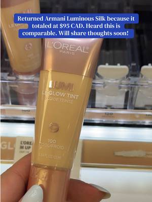 Review coming soon! #armaniluminoussilk #loreallumi #glowtint 