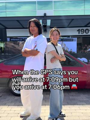 When the GPS says you arrive at 7:09 but you arrive at 7:06pm… I’m too fast @SungKangsta 