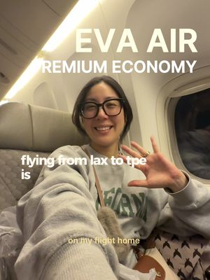 traveling in your 30s just hits different, and sometimes splurging more for extra legroom is definitely the move. this is my EVA premium economy review, what you actually get vs economy, from my TPE to LAX flight, a solid 12 hours in the air. if you've ever wondered what premium economy gets you, this video sums it all up. and if you're wild like me and go straight to work the next day, good rest on the flight is basically non negotiable. it's honestly one of the best ways to fight jet lag. #evaair #premiumeconomy #flightreview 