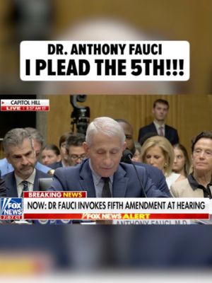 Dr. Anthony Fauci was not about to play ball at Wednesday's Senate hearing, where he was getting grilled about his leadership during the 2020 pandemic, pleading the 5th Amendment to every question. 🗣️