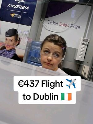€437 Flight to Dublin ✈️🇮🇪 #expensive #dublin #flight #ryanair #travel 