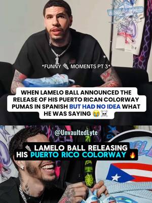 Lamelo had no idea what he was saying 😭☠️ #lameloball #sneakers #funnymoments #nbabasketball #basketballshoes 