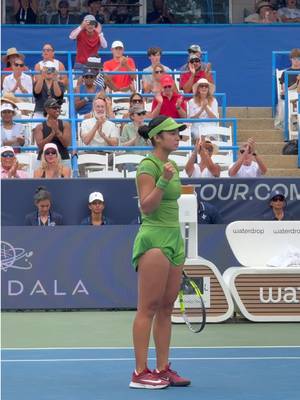 ARE YOU KIDDING 😤🙌 @Alex Eala knocks out the defending champion in a second-set tiebreak after being down 5-1! #WTA #MubadalaDCOpen #AlexEala 