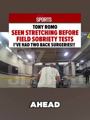 Tony Romo’s OWI arrest bodycam is out… and before taking his field sobriety tests, the former Cowboys QB was seen stretching like he was about to tee off. 😅 ⛳ Romo told officers he had just left a golf tournament and was on his way to visit his grandparents before police say he struggled through the tests. He also allegedly refused an intoxication test and is now fighting the citation. 🚨