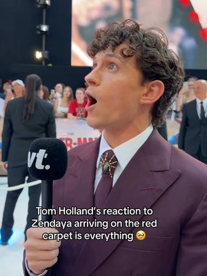 Tom is all of us the moment Zendaya walks the carpet  Spider-Man: Brand New Day is out in cinemas now #spiderman #spidermanbrandnewday #zendaya #tomholland 