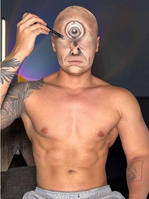 the odyssey was the LOUDEST movie i have ever seen #theoddyssey #makeup #polyphemus 