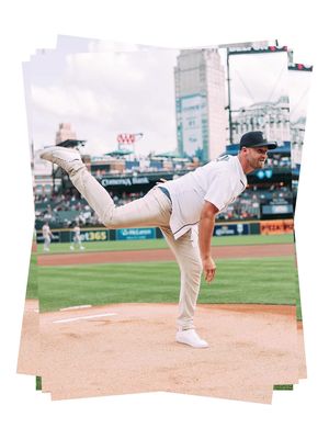 Finally some Redemption from my last first pitch ⚾️ Appreciate @Rocket Classic & @Detroit Tigers for hosting me last night, I had a great time!  All @MLB teams… I’m available at the trade deadline if you need another arm in the bullpen! #rocketclassic #MLB #baseball 