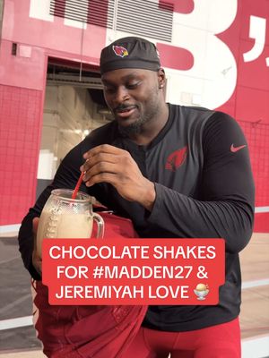 chocolate shakes all around for #Madden27 @Jlove 🍫 #nfl #azcardinals #jeremiyahlove #football 