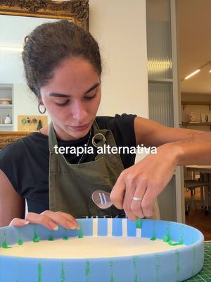 terapia alternativa ep. 3 ⭐️🎨🫶🏼 será que ele gostou? Hehehe  faço minha aulas no @espacoentretempo (ig) e tenho cupom: BRUMARIANI (10% off) 