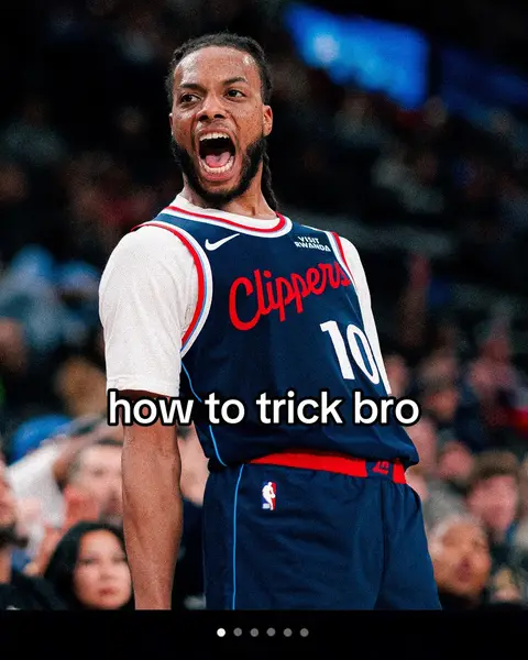 👀 #clippers #basketball #funny #trick #NBA 