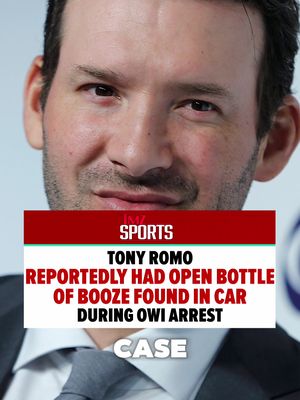 Tony Romo allegedly had an open bottle of booze in his car at the time of his OWI arrest, officers reportedly claimed in new docs.