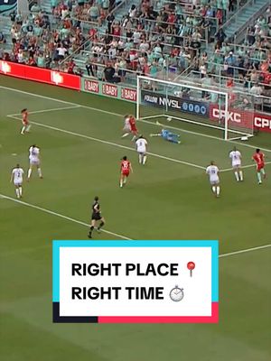 Right place right time for Haley Hopkins 👏 @Kansas City Current #NWSL #goal #footballtiktok #soccertiktok 