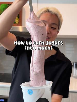 Turning yogurt into mochi 🫪