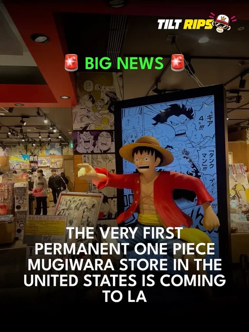 Very first One Piece Mugiwara store in the US coming to LA! #OnePiece #TCG