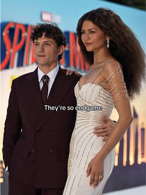 The real life MJ and Peter Parker🥹. #Zendaya and #TomHolland looked more in love than ever at the London premiere of 'Spider-man: A Brand New Day' last night, with the actress in a couture ivory Tamara Ralph dress with the perfect amount of spidery details 🕷️. Video: Getty #spiderman 