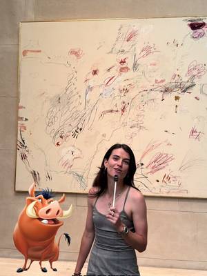 Cy twombly would’ve loved love island #arthistory #themet #tourguide #contemporaryart #virginia 
