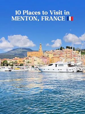 🍋✨ 10 MUST-DO's in Menton, France! ✨🍋 This hidden gem on the French Riviera is pure magic! 🇫🇷💙 1️⃣ Climb Les Rampes Saint-Michel for breathtaking views 🏔️ 2️⃣ Stroll along the picturesque Harbour Wall 🌊 3️⃣ Shop fresh produce at Le Marché des Halles 🥖🍅 4️⃣ Get lost in charming Menton Old Town 🏘️ 5️⃣ Walk the sunny Promenade du Soleil ☀️ 6️⃣ Sip fresh lemonade at Au Pays du Citron 🍋🥤 7️⃣ Visit the stunning Basilique Saint-Michel ⛪ 8️⃣ Catch sunset at Cemetery & Bd. du Garavan viewpoints 🌅 9️⃣ Explore exotic plants at Jardin Botanique Val-Rahmeh 🌿🌺 🔟 Discover art at Musée Jean Cocteau - Le Bastion 🎨 Menton = lemon capital meets Mediterranean paradise! 🍋🏖️ Have you been to this colorful coastal town? Drop your fave spot below! 👇 #Menton #FrenchRiviera #CotedAzur 