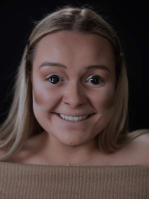 Freaky Nikki Makeup 🤪 I loved @Obsession so so so so so much, although I’m so late to the trend 🥲  Inde absolutely smashed this role, it was so difficult to recreate 😮‍💨 What did you all think of Obsession??? #sfxmakeup #obsession #cosplay #horror #fyp @mr. bombastic 