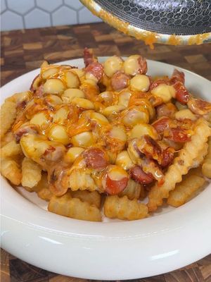 Loaded fries 🍟 #satisfying #Recipe #tiktokfood 